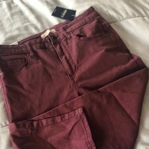 Long Burgundy Pants